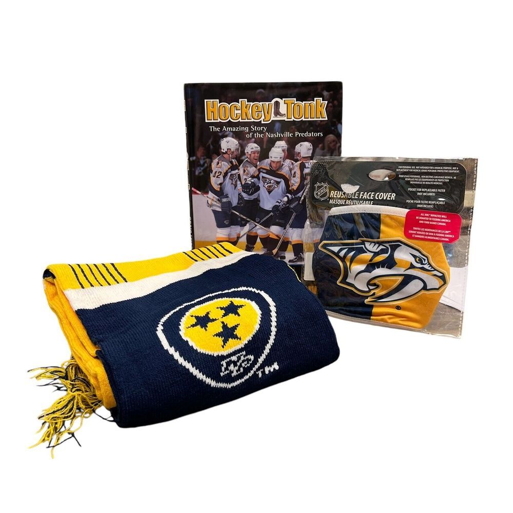 Nashville Predators Smashville NHL Fan Starter Kit - Book, Scarf, Mask - New 472